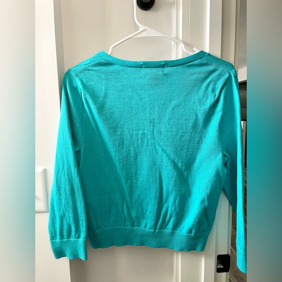 Land’s End Teal Cardigan - Small - Picture 3 of 4